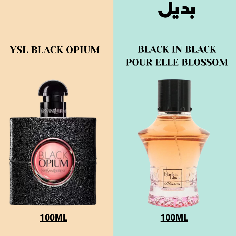 BLACK IN BLACK POUR ELLE BLOSSOM - badeyl